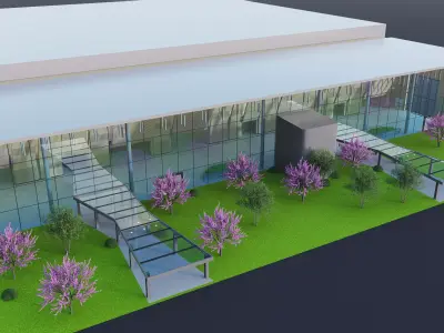 Convention Center Building 3D model