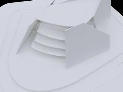 Futuristic building 3D 3D model