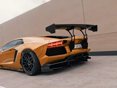 Automotive Urban Panel Scene - Realistic Car Render Backdrop 3D model