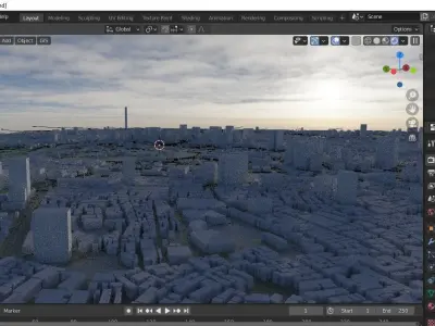 Tokyo 2021 latest map  3D model