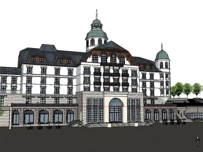 vacation spot-Resort-Fashion Leisure Hotel-0147 3D model
