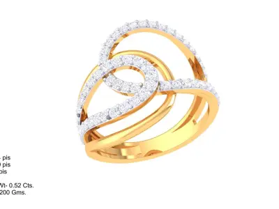  Women Ring MTL 3dm STL OBJ FBX Details 3D print model 36