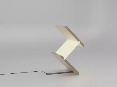 LowPoly Geometric Lamp 3D model