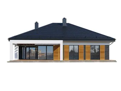 Moder house Bristole with BLENDE file 3D model