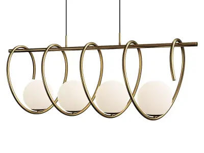 GUBBIO LINEAR CHANDELIER Low-poly 3D model