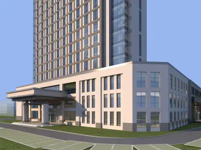 Office building 3D model 440