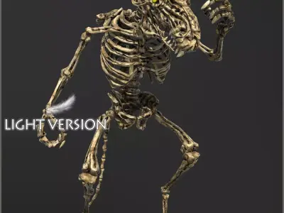 Ratkin Skeleton Light Version Low-poly 3D model