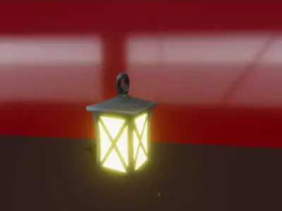 Hanging Lamp Free low-poly 3D model