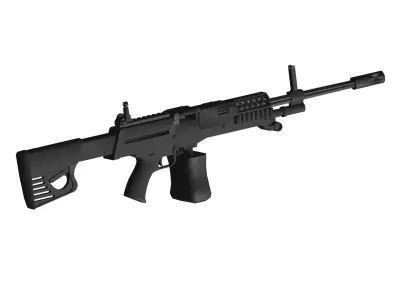 LSAT light machine gun 3D model