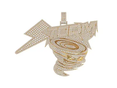 Strom Diamond Pendant 3D print model