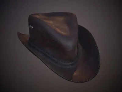 Realistic Western Cowboy Hat  3D model