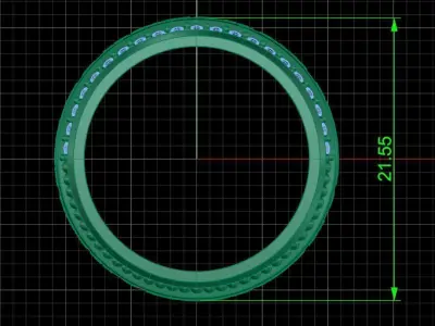 Jewelry ring 340 3D print model