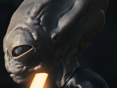 Classic Alien Blender 3D model