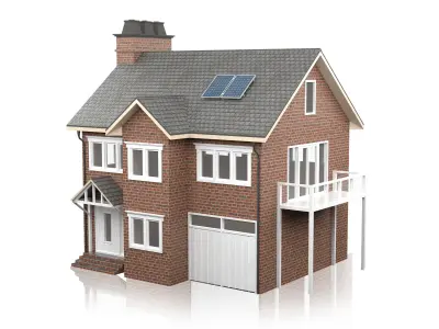 British House Design 05 Low-poly 3D model