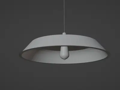 Industrial ceiling Lamp - 2k textures 3D model purchase