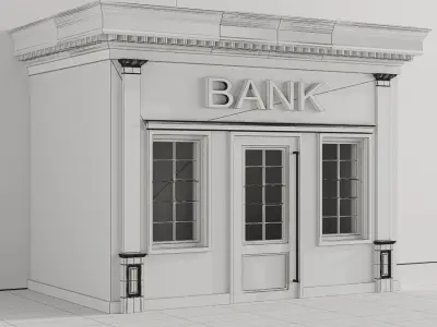 Children playhouse Bank for kids 3D model