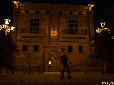 Ambiguity of a Man at Home Lonely 3D model