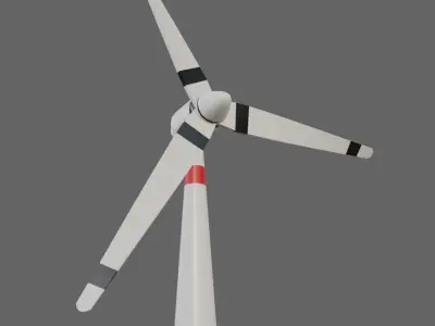 Wind Generator - Gerador eolico Low-poly 3D model