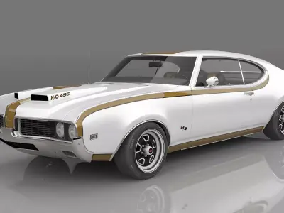 1969 Oldsmobile Hurst-Olds 442 3D model