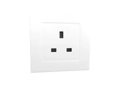 Switch Socket UK v1 001 Low-poly 3D model