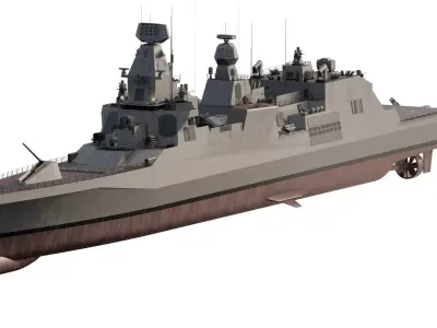 GREEK NAVY MULTIROLE FRIGATE 3D model