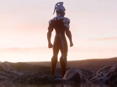 Ultraseven Stylized 3D Model 3D model