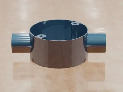 Through Conduit Box -20mm 3D print model