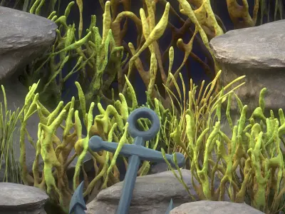 Coral Reef Stylized 3D model