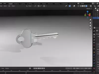 Key 3D Model Free 3D model