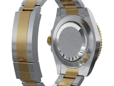 Rolex Submariner Date blue 3D model