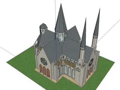 Architecture-Religion-God-Culture-Temple-0124 church 3D model