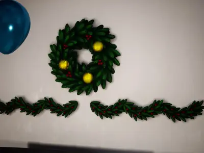 Christmas Package 120 Assets Low-poly 3D model