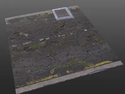 Post Apocalyptic Roads - 4 different variations Texture
