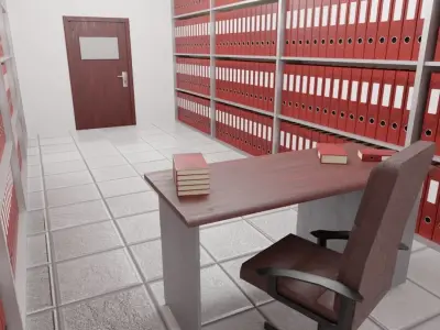 Archive - Folder Room Interior 3D model