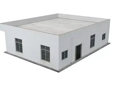 Dormitory Canteen Low-poly 3D model