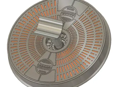 Light saber display stand based on carbonite chamber 3D print model