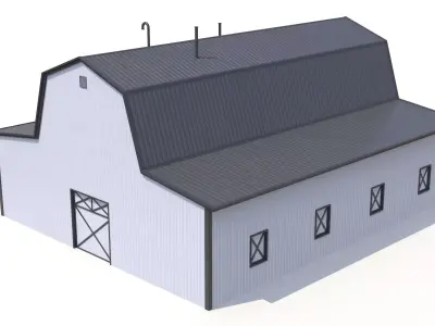 Farm Barn  19 PBR Low-poly 3D model