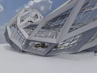 Sci fi interior loft 3D model