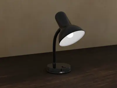 desk lamp Free 3D model Free low-poly 3D model