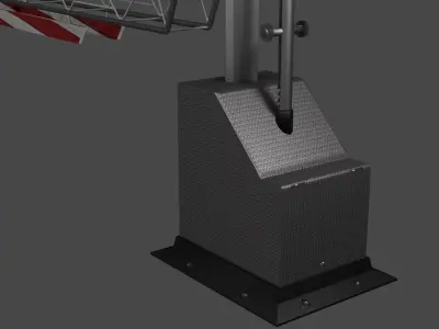 Train stop light -mechanical  - Cancela Mecanica de Trem 3D model