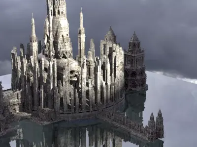 Sci-Fi Necro City Kit bash 3D model
