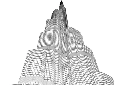 Burj Khalifa 3D model