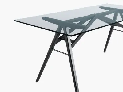 Dining table Jensen west elm 3D model