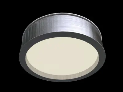 Round modern ceiling light fixture architectural scene lighting Low-poly 3D model
