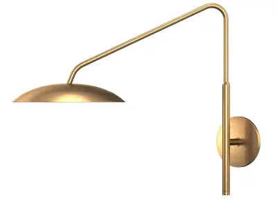 ASHER TASK SCONCE - ANTIQUED BRASS 3D model