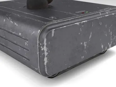 Old security robot 3D model