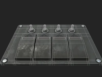 Switched Wall Panel Low-poly 3D model