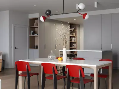 Archinteriors vol 72 - minimalist apartment 3D model