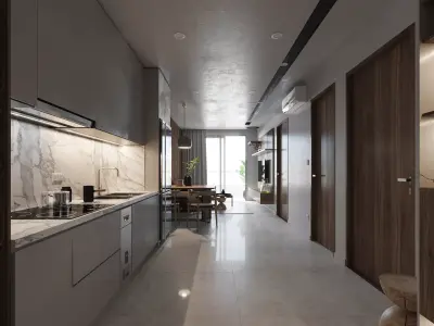 Modern apartment  3D model