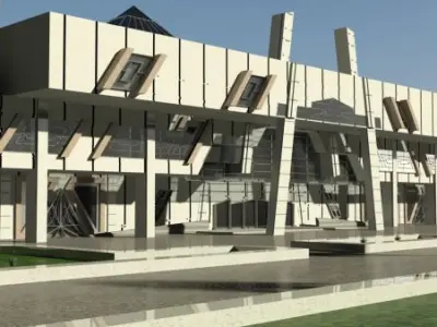 train station 3D model